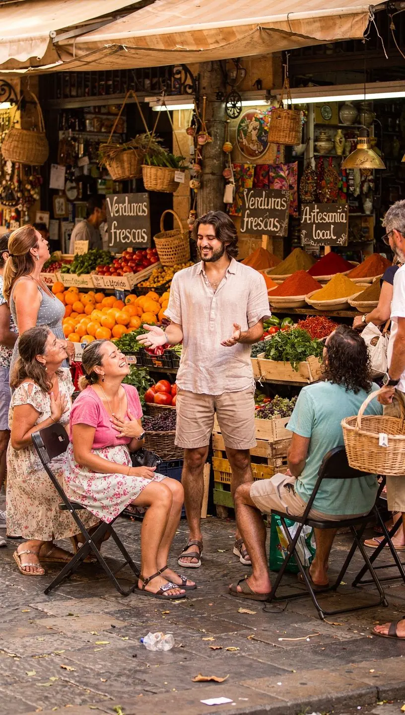 Una persona meditando en un ambiente tranquilo con velas y plantas.