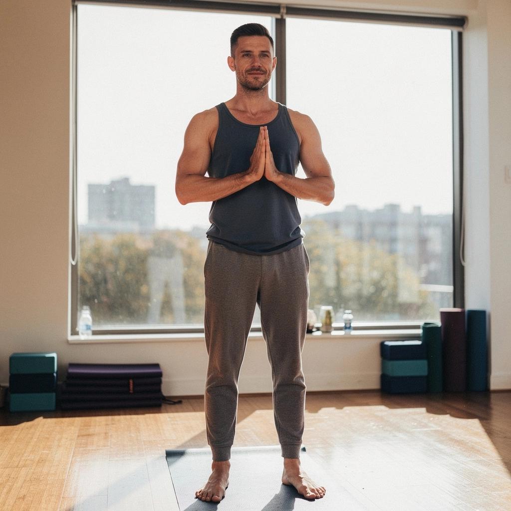 Instructora guiando una sesión de respiración profunda en un ambiente sereno.